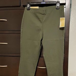 Michael Kors OLIVE Skinny pull on pants